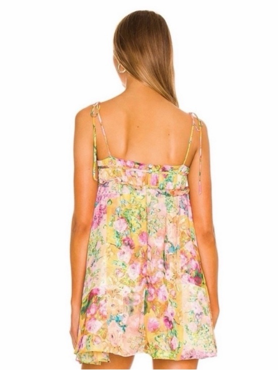For Love And Lemons Dresses & Skirts - For Love And Lemons Pastel Floral Tie-Strap Mini Dress